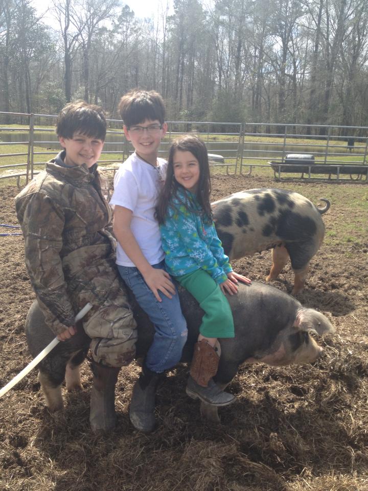 standing spot gilt with all 3 kiddos